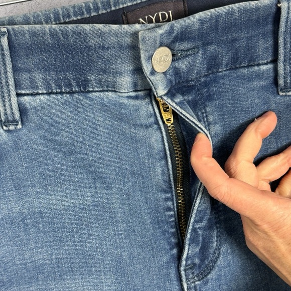 NYDJ Lift Tuck Marilyn Straight Jeans Stunning Blue Womens Size XL Stretch Denim - Picture 5 of 16